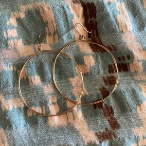 Gold hoop earrings